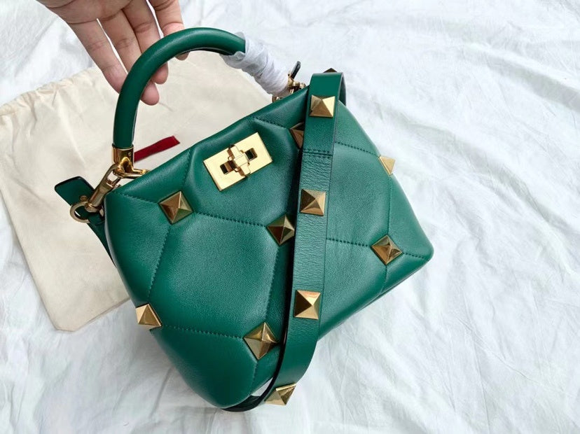 womens bag new high end personality rivet bag
