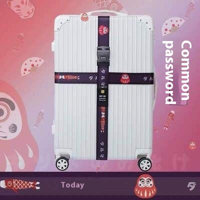 Password Lock Safety Belt Suitcase Band Trolley Case Packing Belt