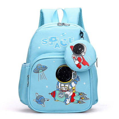 Cute Cartoon Children's Spine Protection With Coin Purse Children's Printed Schoolbag