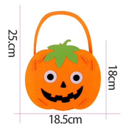 childrens portable pumpkin bag handmade diy material