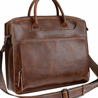 genuine leather new mens handbag