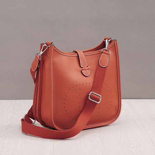 women litchi stria leather crossbody shoulder togo classic purse handbag bags h