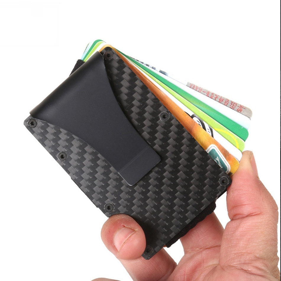 carbon fiber card package mens simplicity wallet