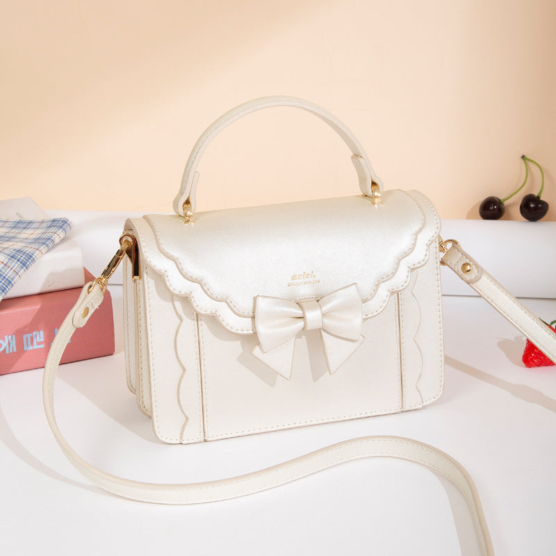 womens fashion new bow style small square bag