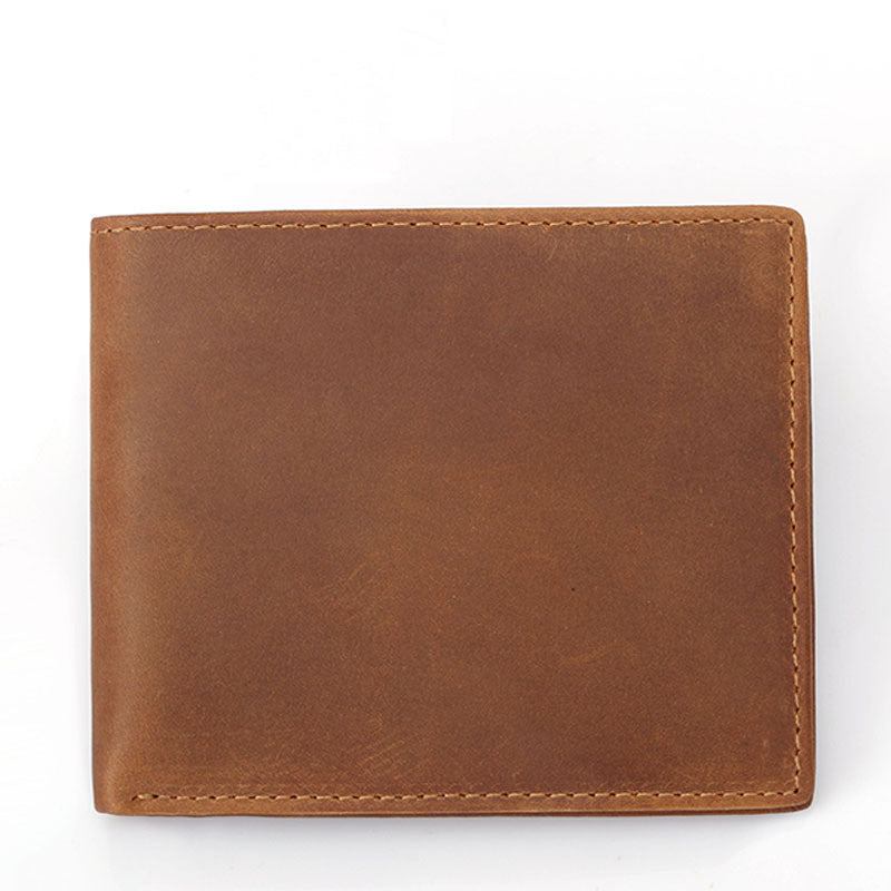 mens wallet made of crazy horse leather