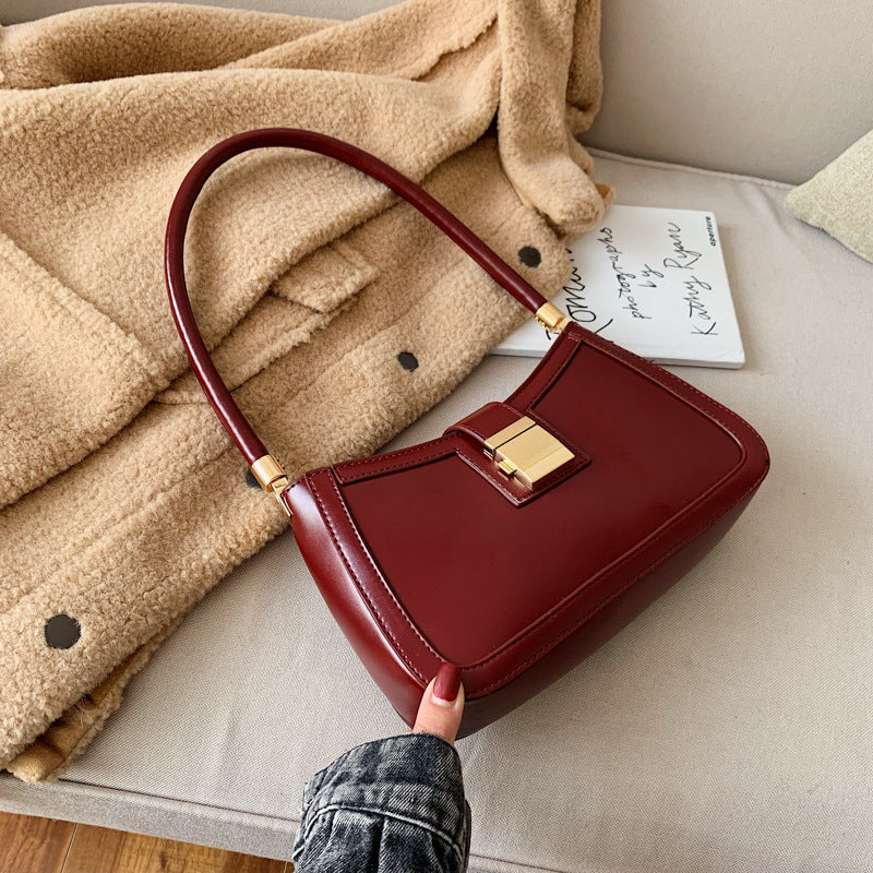 female french niche texture new fashion all match shoulder bag