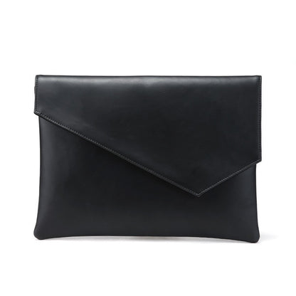 leather upgraded mens style business casual fashion hand held envelope file bag