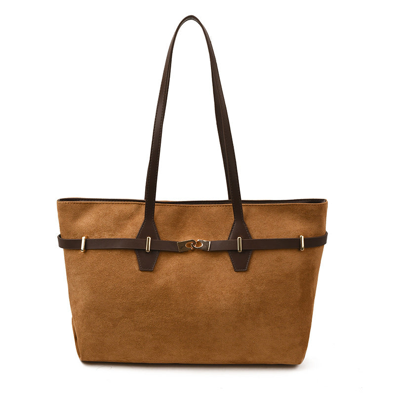 Retro Large-Capacity Tote Bag Women's Handbag