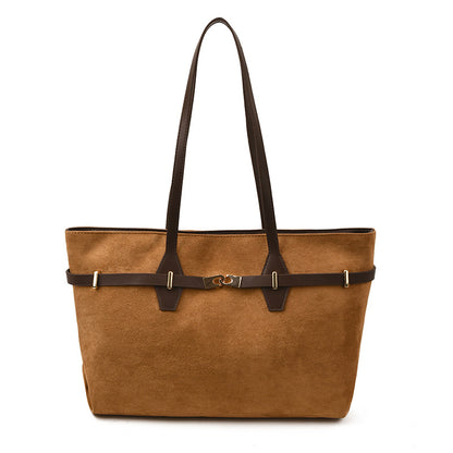 Retro Large-Capacity Tote Bag Women's Handbag