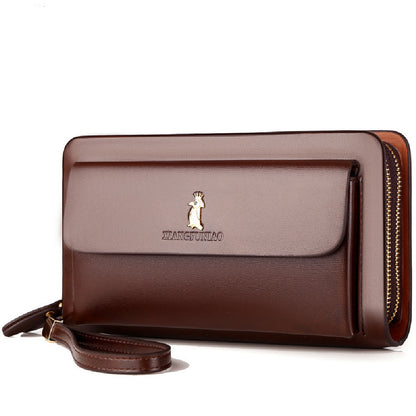 mens fashion business zipper wallet