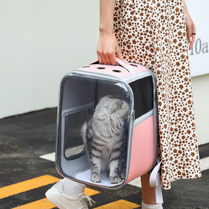 cat-cage-fully-transparent-portable-cat-bag-backpack