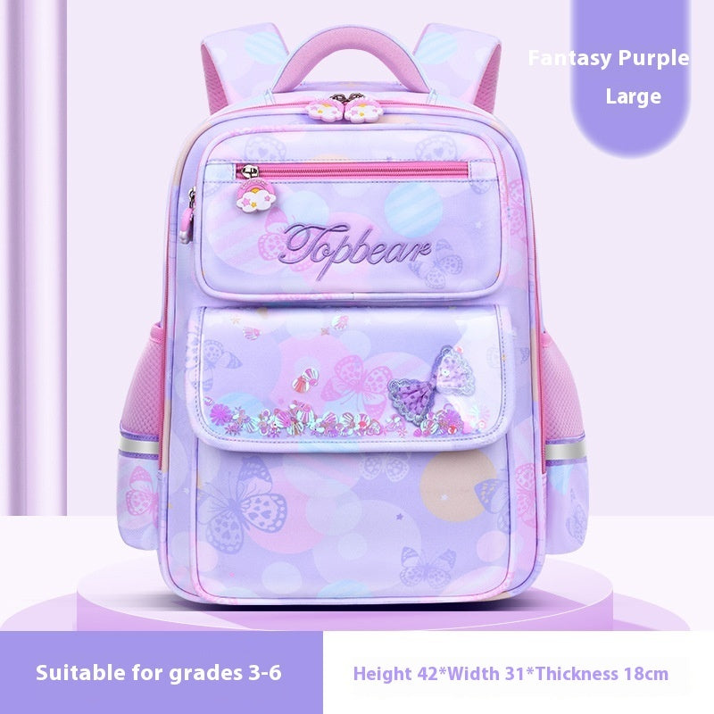 Cute Cartoon Large Capacity Spine Protection Children's Load Reducing Schoolbags