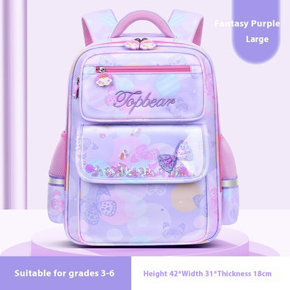 Cute Cartoon Large Capacity Spine Protection Children's Load Reducing Schoolbags