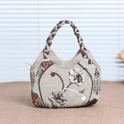 ethnic style hand woven handbag all match hand carrying