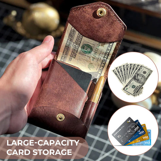 retro wallet mens design creative pen card holder