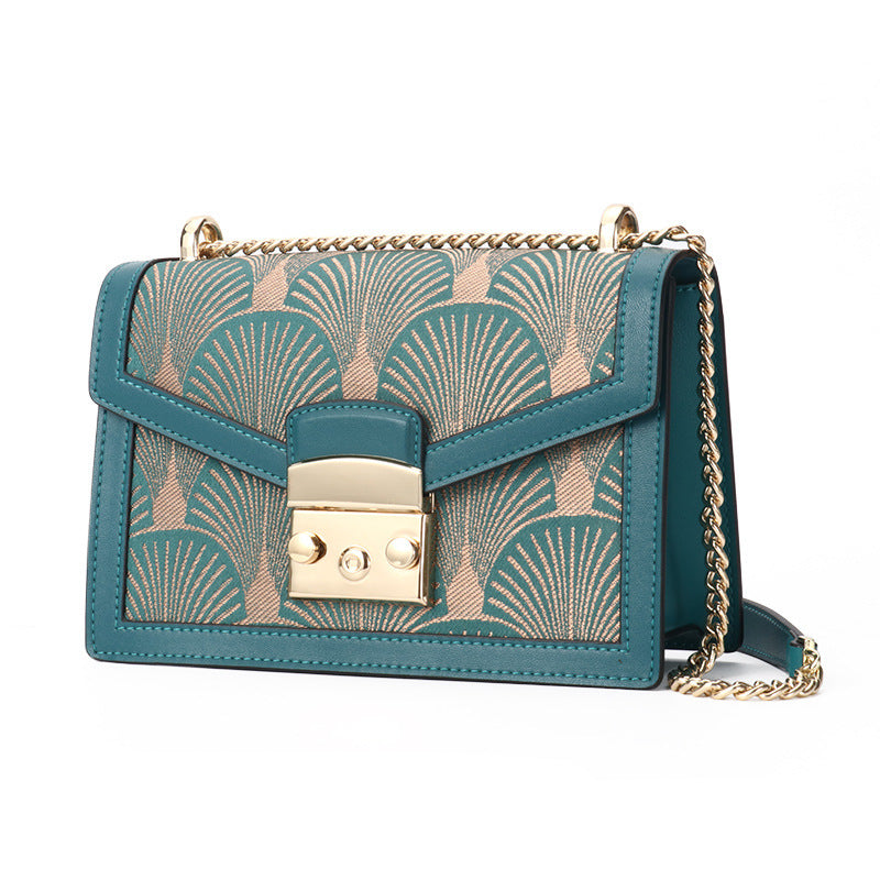 womens fashion artistic chinese style embroidery leather message bag