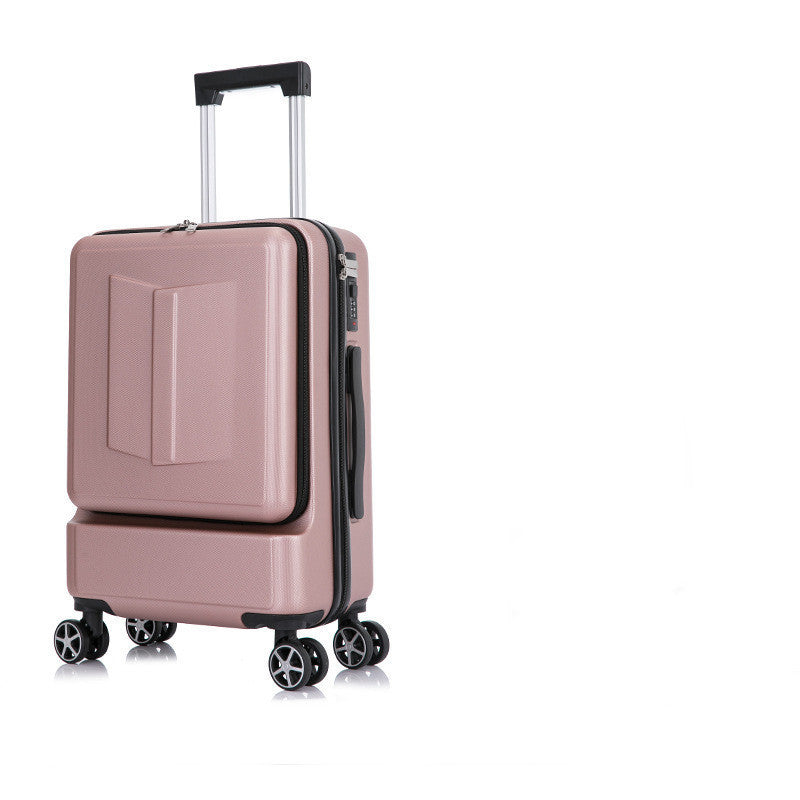 front and rear opening universal wheel trolley case