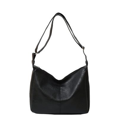 New Retro Solid-color Womens Bag Large-capacity