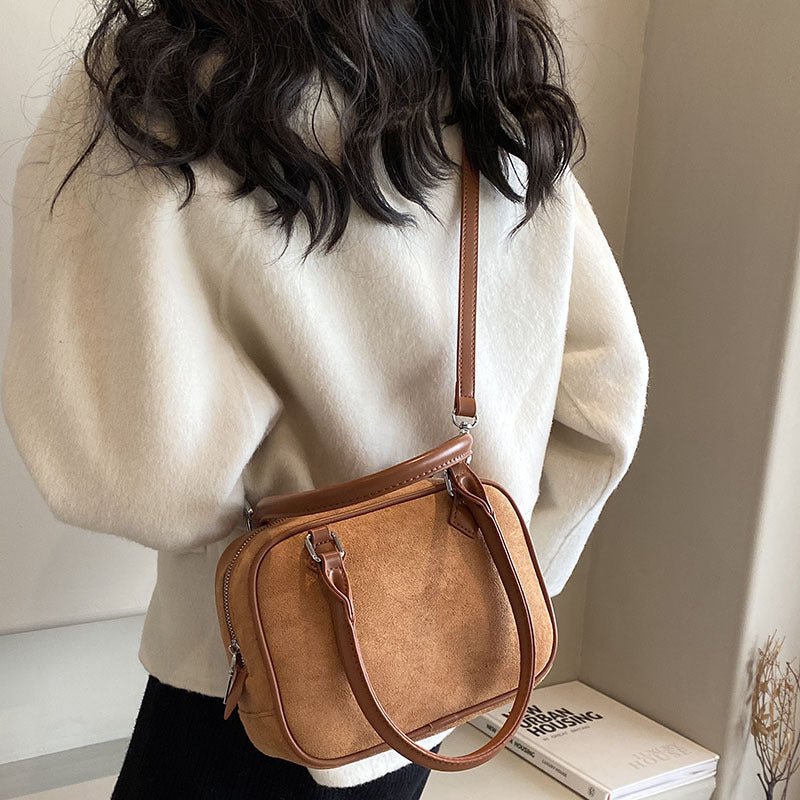fashion special interest handbag womens crossbody suede