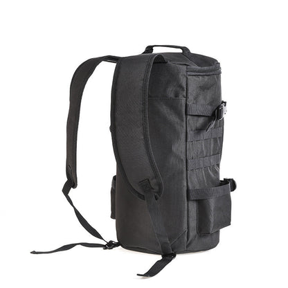 cylindrical fishing gear backpack cylindrical rod satchel