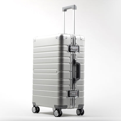 all aluminum magnesium alloy trolley case universal wheel metal box