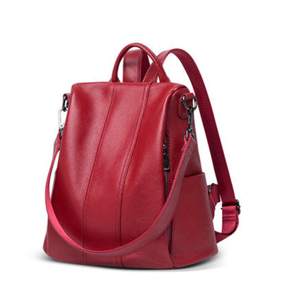 fashion backpack genuine leather women