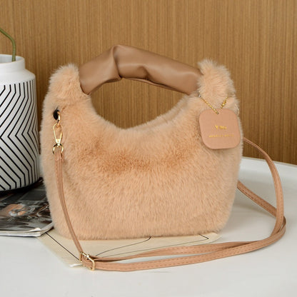 plush bag womens shoulder crossbody handbag