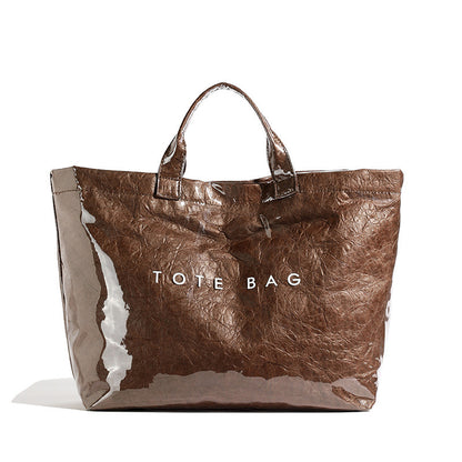 Women's Large Capacity Pvc Waterproof Handbag