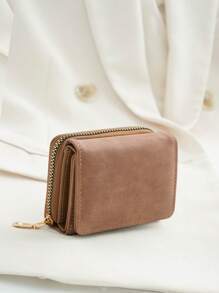 womens simple fashion personality frosted wallet