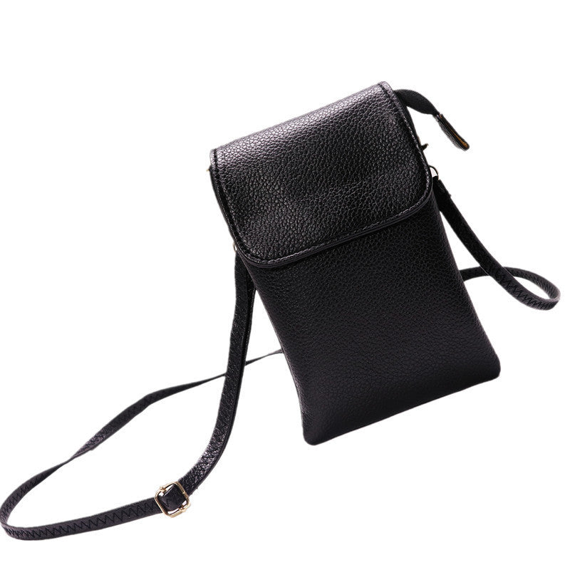 retro mini multi compartment mobile phone shoulder messenger bag