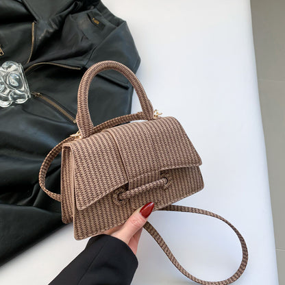 french fashion casual simple western style simple fashion shoulder messenger bag
