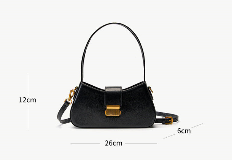 fashion new cowhide womens shoulder bag