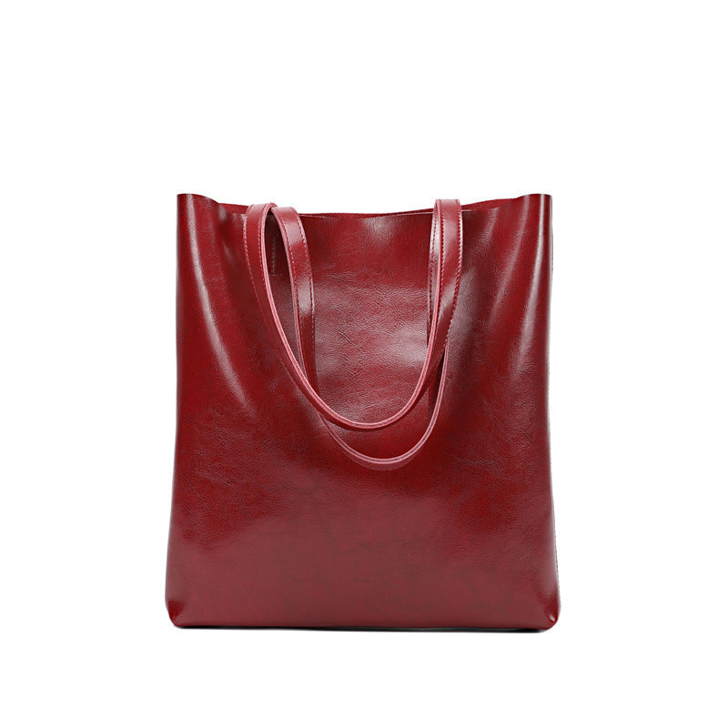 womens cow leather bag stylish and simple