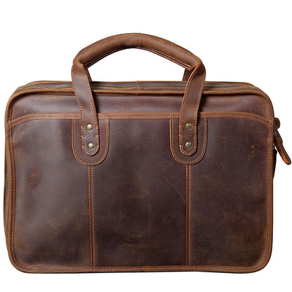 mens handmade leather laptop bag luggage