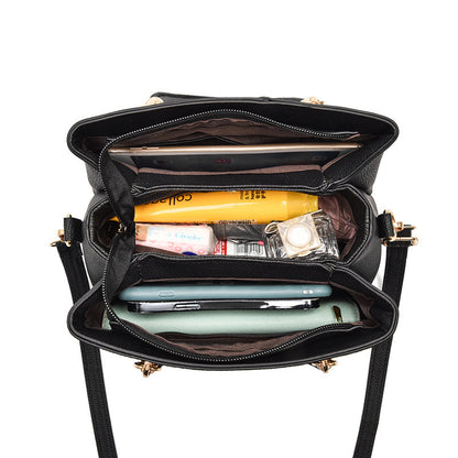 autumn and winter new fashion litchi pattern shoulder messenger bag