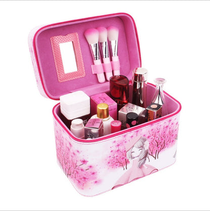 manufacturer korean lovable hand held cosmetic bag waterproof travel package make up toolbox