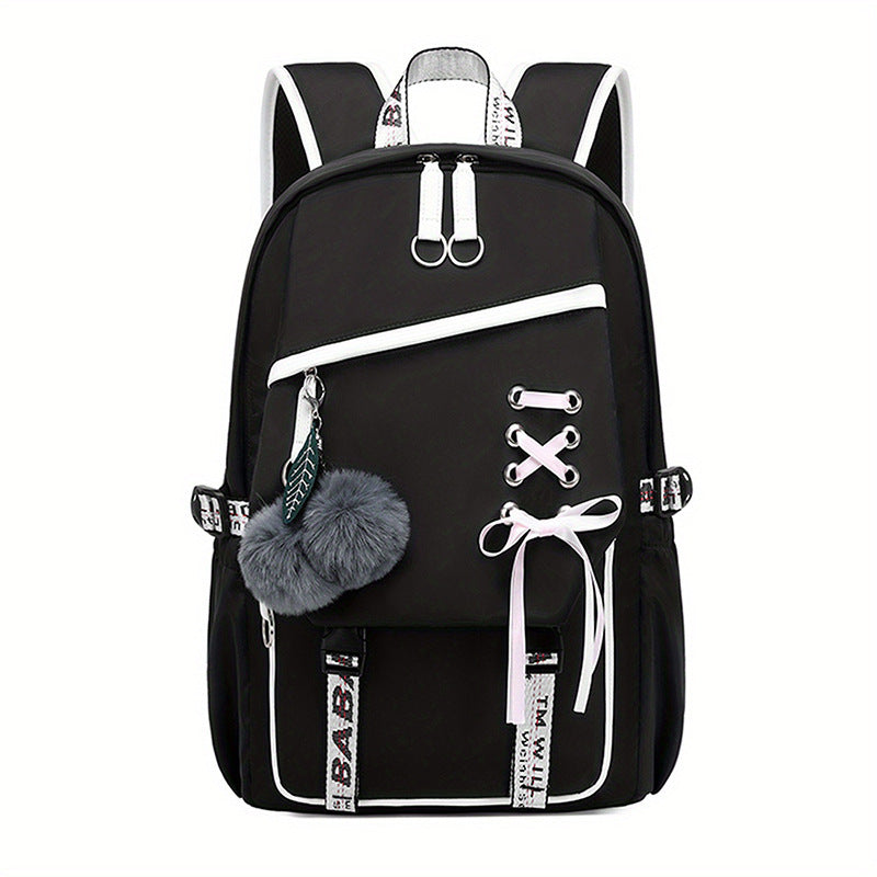 new bow womens backpack girl cute sweet backpack