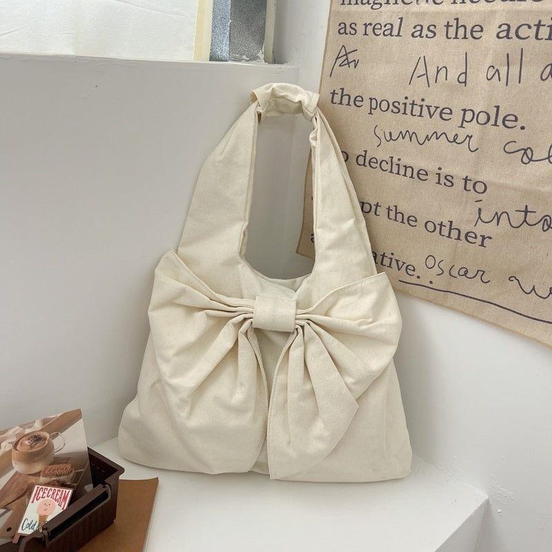 large-capacity-bow-shoulder-underarm-tote-bag-washed-denim-canvas-bag