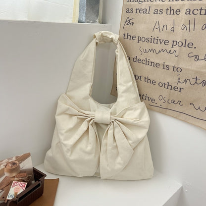 large-capacity-bow-shoulder-underarm-tote-bag-washed-denim-canvas-bag