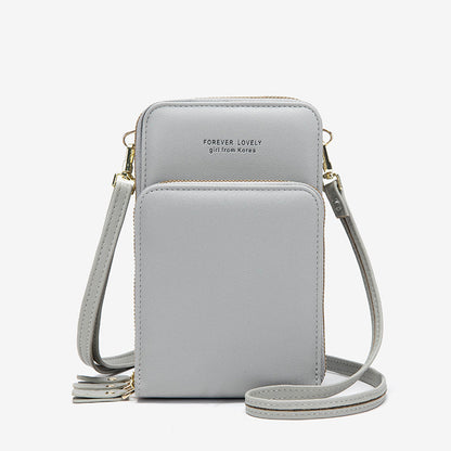 crossbody bag women tri fold pockets phone bags