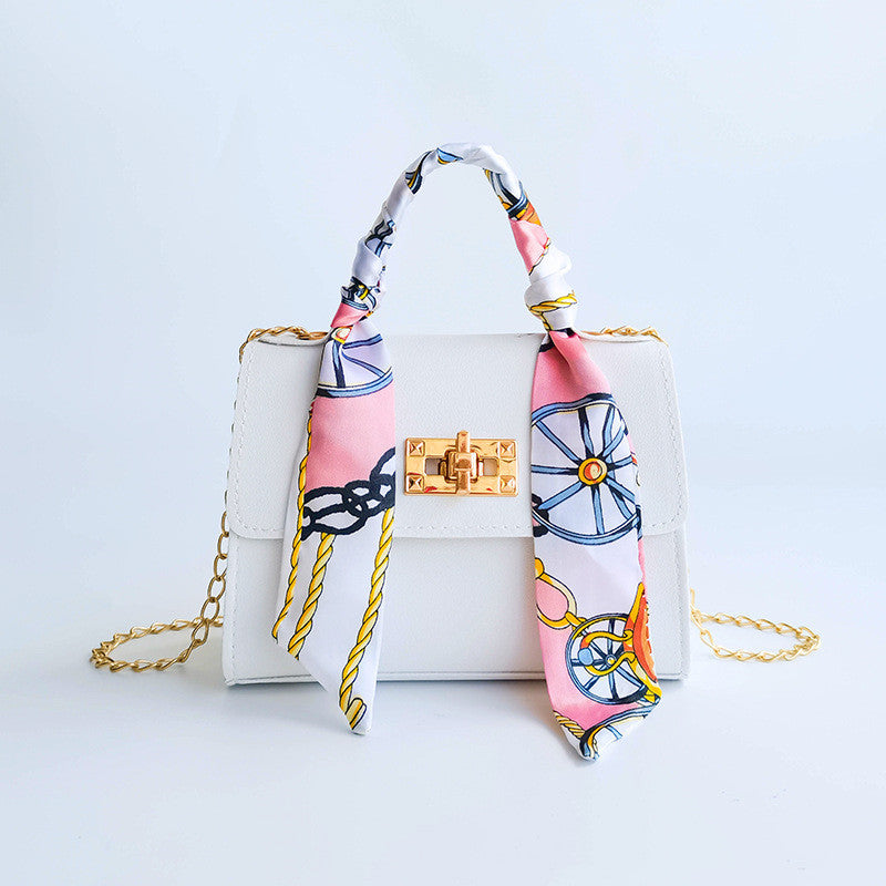 ladies shoulder bag silk scarf portable