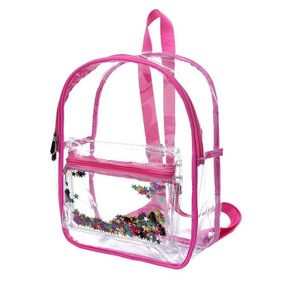 transparent waterproof pvc childrens backpack schoolbag