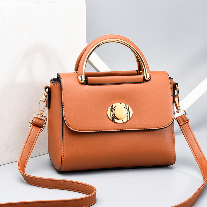 fashion solid color all match messenger bag