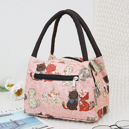 cosmetic bag bag womens handbag oxford cloth lunch box bag lunch bag mummy bag for work shopping small cloth bag