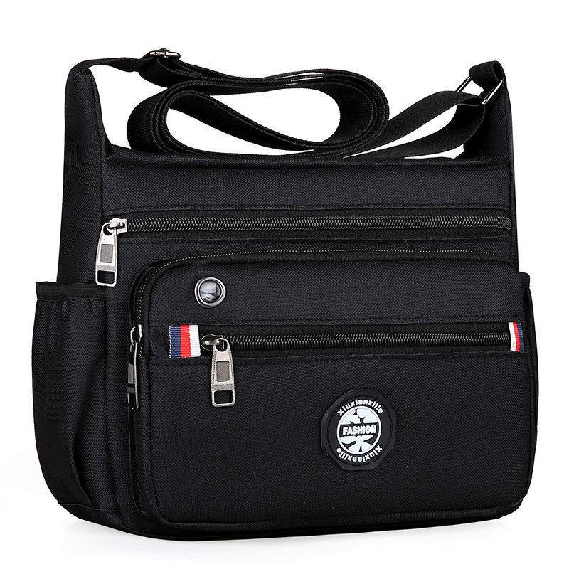 large capacity mens shoulder multi pocket messenger bag