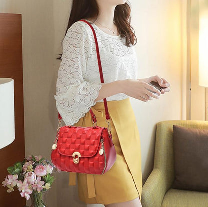 simple casual texture shoulder western style popular messenger bag