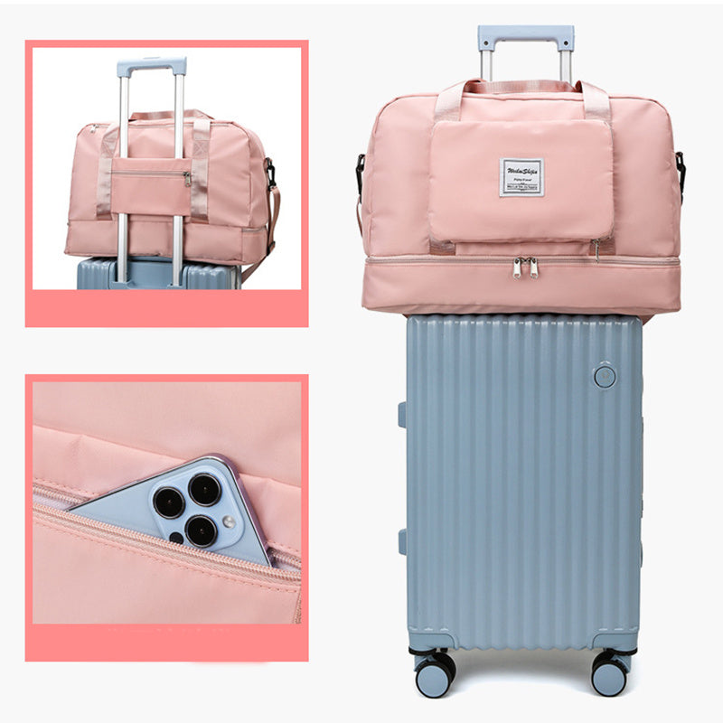 foldable travel duffel bags sports gym tote bag women