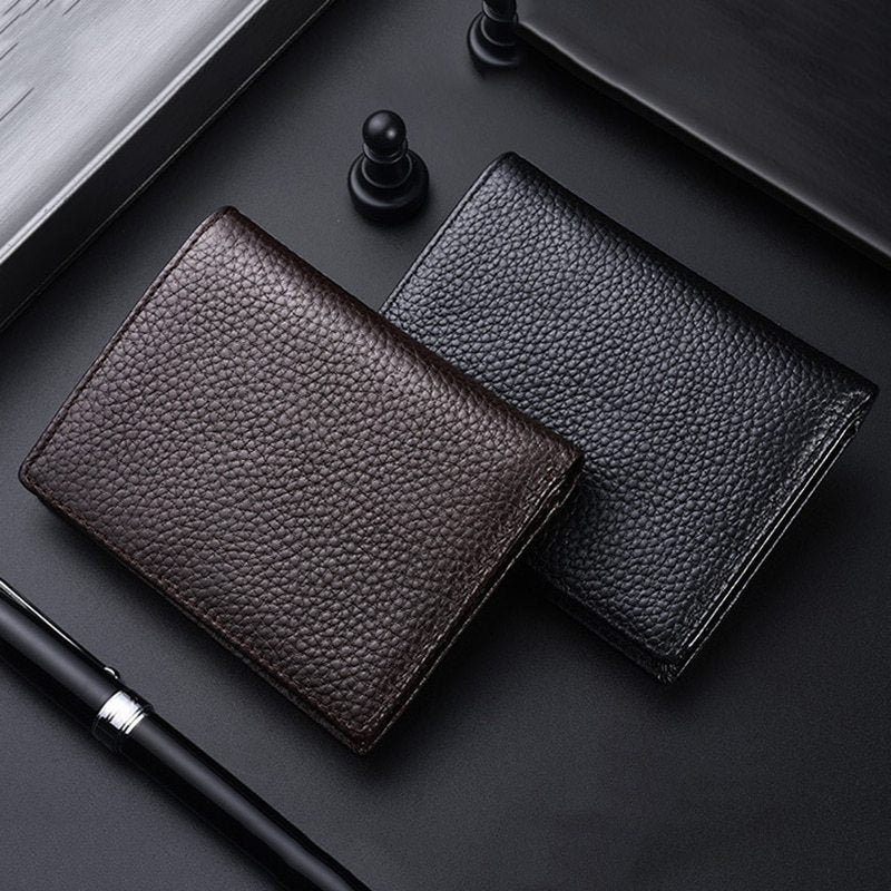 multifunctional short leather drivers license wallet