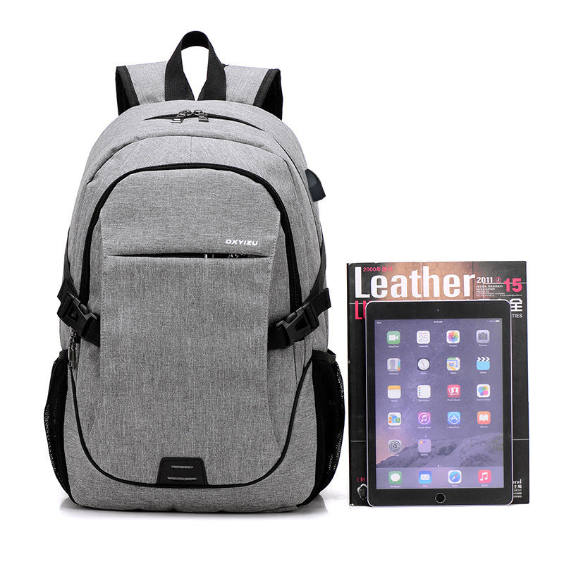 new fashion trend mens backpack leisure business travel computer backpack junior high school schoolbag