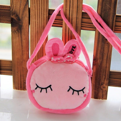 panda cat rabbit fluffy baby kid kindergarten cross body bag